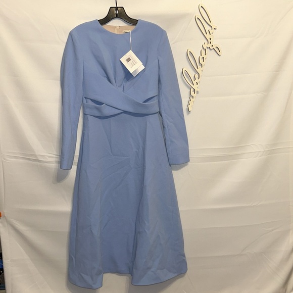 EMILIA WICKSTEAD
Celeste Blue Elta Double Crepe Dress - Picture 6 of 13